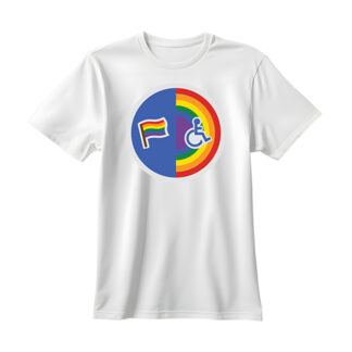 Intersectional Activist T-shirt: LGBTQIA+ and Disability rights